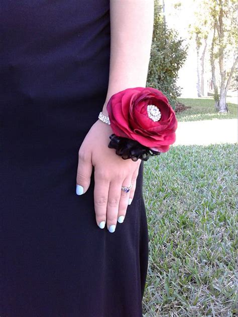 This Beautiful Ready To Ship Corsage Is Made With A Red Ranunculus With