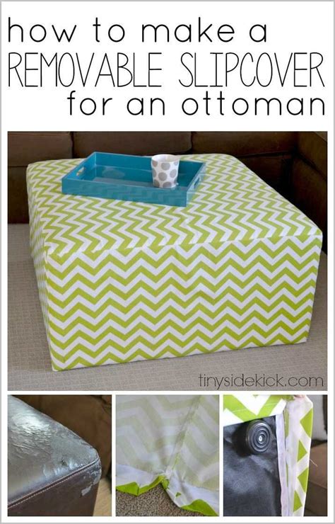 This stretch paulato by ga.i.co slipcover fitted for different kinds of chairs. DIY Slip Covered Ottoman