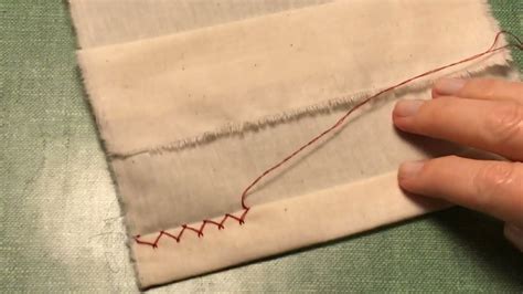 How To Sew With A Catch Stitch Hand Stitching Youtube