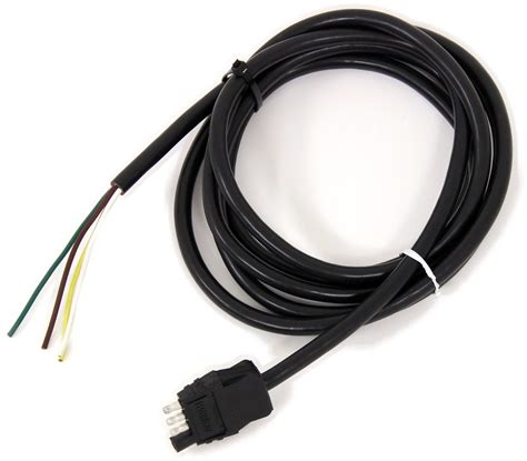The four wires control the turn signals, brake lights and taillights or running lights. Wesbar 4-Pole Flat Connector w/ Jacketed Cable - Trailer End - 10' Long Wesbar Wiring W787270
