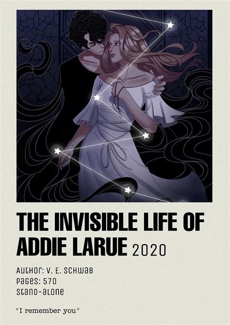 The Invisible Life Of Addie Larue Polaroid Poster Book Posters