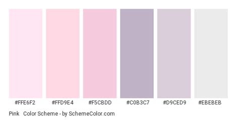 Pink And Grey Pastels Color Scheme Gray
