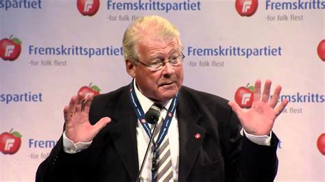 Hagen har liten tro på at klimaet på kloden blir verre. Carl I. Hagen | FrPs Landsmøte 2011 - YouTube