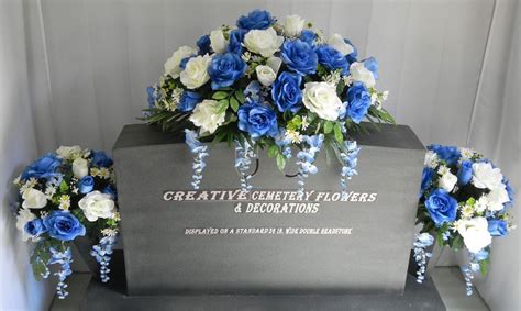 Thanks to this dense florist network it is. Rose Bush & Daisy Cemetery Flower Headstone Saddle Plus ...