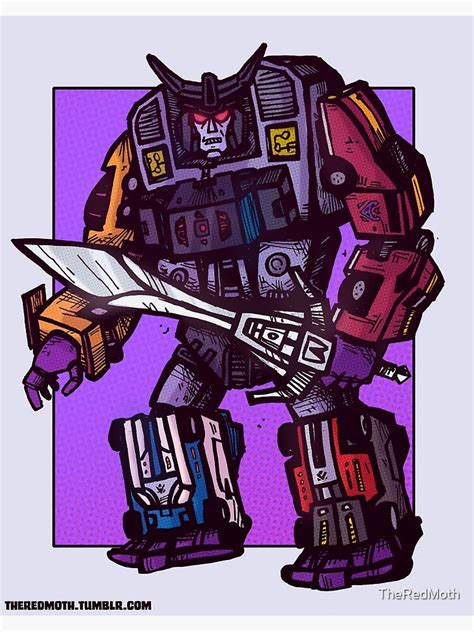 G1 Menasor Transformers Art Print For Sale By Theredmoth Redbubble