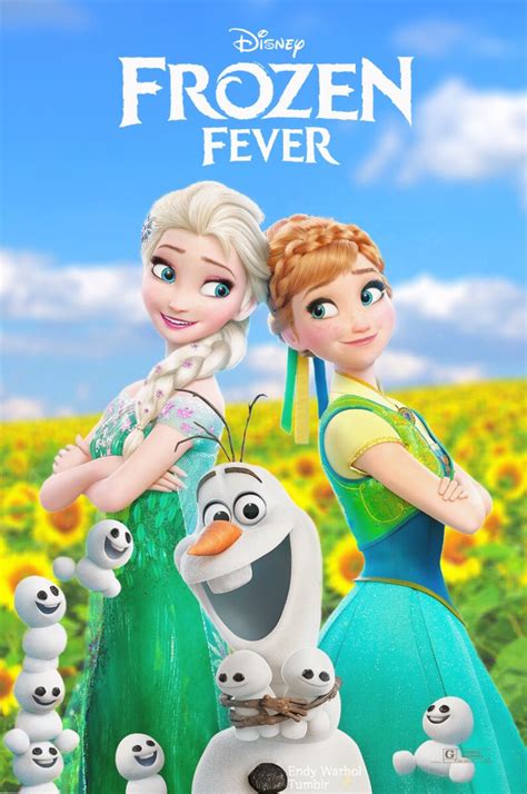 Frozen Fever Poster Fan Made Elsa And Anna Photo 38286338 Fanpop
