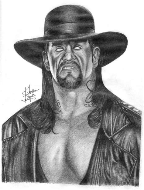 The Undertaker Pencil Drawing By Chirantha On Deviantart