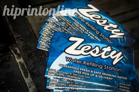 Hi Print Graphics Design Specialist Zesty Water Refilling Station Sticker