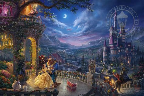 Beauty and the Beast Dancing in the Moonlight - Limited ... We are proud to represent the artwork of thomas kinkade, zac kinkade thomas kinkade smoky mountains.