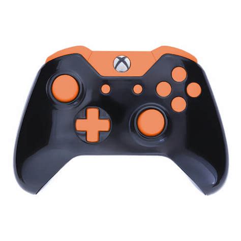 Xbox One Custom Controller Gloss Black And Orange Edition Games