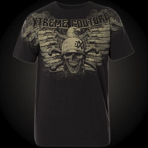 Xtreme Couture T Shirt Task Force With A Bird Of Prey And Soldiers Head