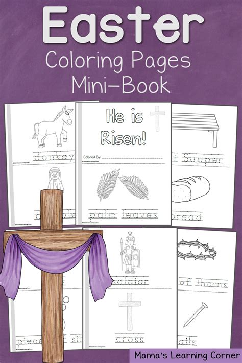 May 2021, page 3, jesus christ is risen. FREE Resurrection Coloring Pages Mini-book | Free ...