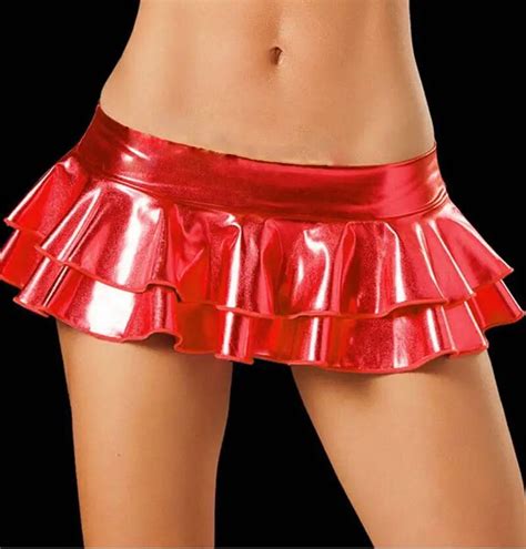 Aliexpress Com Buy 2018 Sexy LaTeX Skirt Women Pole Dancing Club Wear
