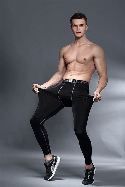 Compression Pants Men Leggings Tights Sports Cool Running Dry Base