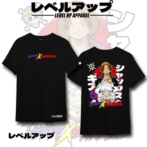 Luffy X Shanks One Piece Anime Shirt Lazada Ph