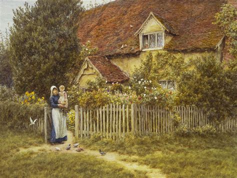Victorian Artist Helen Allinghams Paintings Of Cottage Life