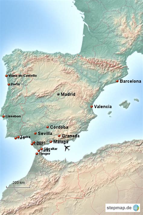 Provinzen in spanien, spaniens regionen, eine landkarte von spanien bzw. StepMap - Spanien - Landkarte für Spanien