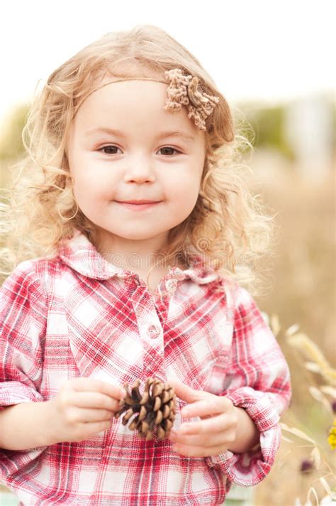 Baby Girl Playing Outdoors Stock Image Image Of Little 44433823