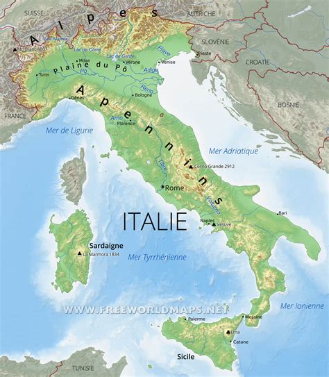 Carte De Litalie