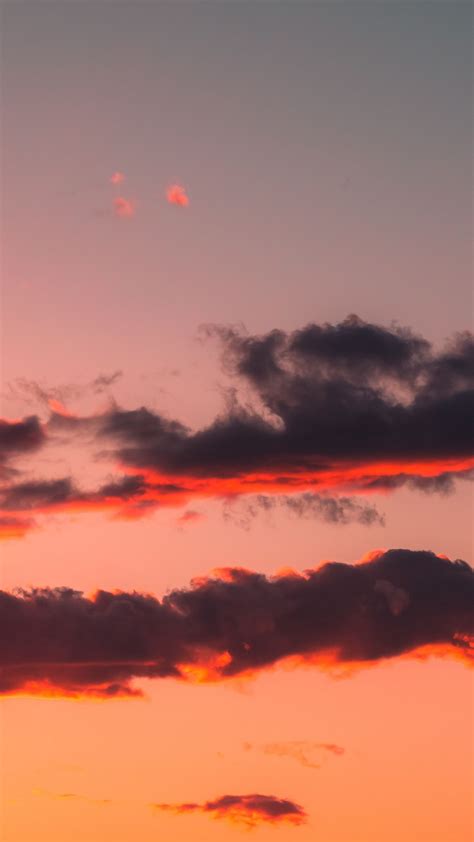Download Wallpaper 1350x2400 Clouds Sky Sunset Beautiful Iphone 87