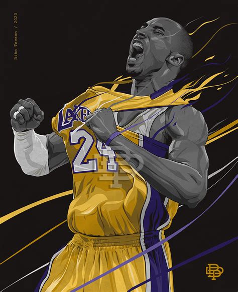 Kobe Bryant Cartoon Wallpaper Basketball Player Kobe Bryant