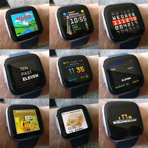 All My Clock Faces Are Available On Versa 2 Rfitbit