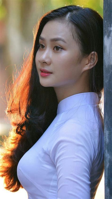 Pretty Asian Pretty And Cute Beautiful Women Ao Dai Vietnamese