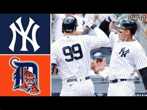 New York Yankees Vs Detroit Tigers Game Highlights Youtube