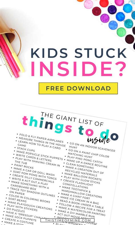 Are you stuck inside and bored out of your mind? Stuck Inside? 50+ Excellent Indoor Activities For Bored ...