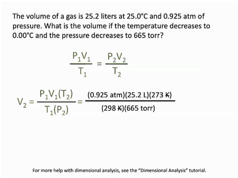 Pressure, Volume and Temperature Relationships - Chemistry Tutorial