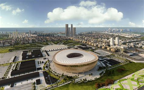 Download Wallpapers Lusail Iconic Stadium 4k Qatar Stars League