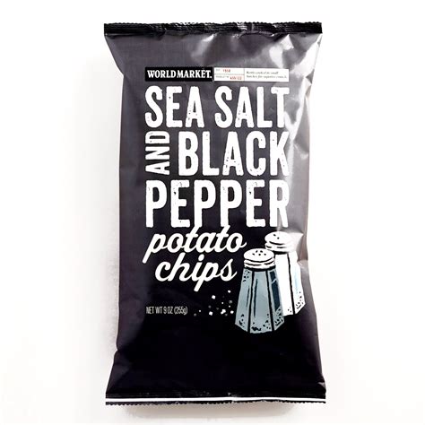 Sea Salt And Black Pepper Potato Chips 9 Oz Each 1 Item Per Order