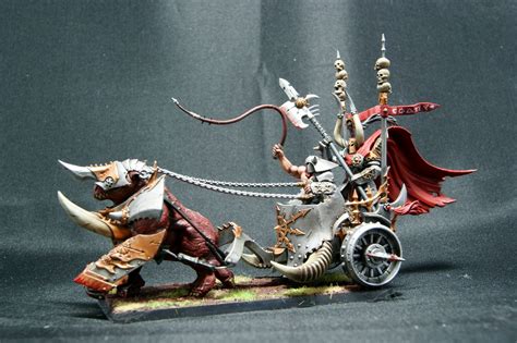 Chaos Gore Beast Chariot With Magnetized Lord Painted For A Commission