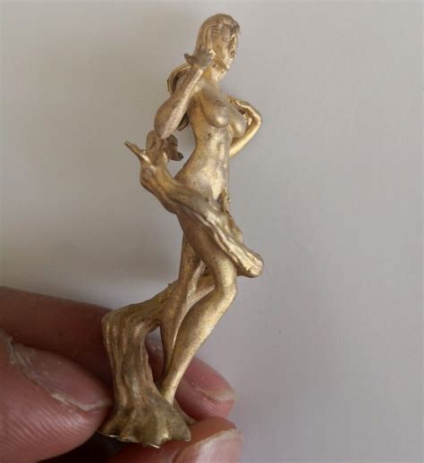 Solid Brass Naked Girl Statue Art Beauty Model Decor Artwork Pendants