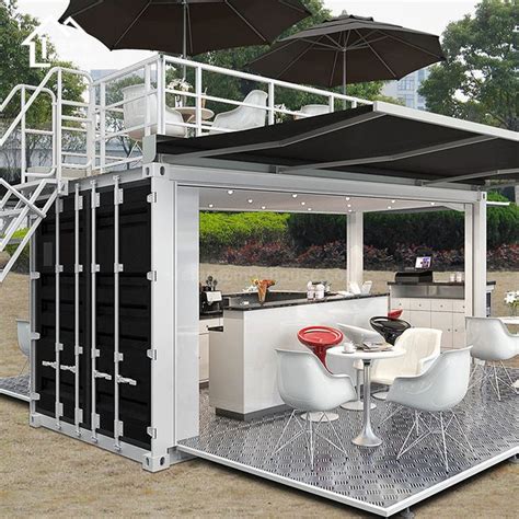 Source 20ft 40ft Prefabricated Pop Up Mobile Cargo Container Coffee Bar
