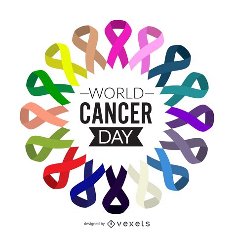 Diseño De Carteles Del Día Mundial Del Cáncer Descargar Vector