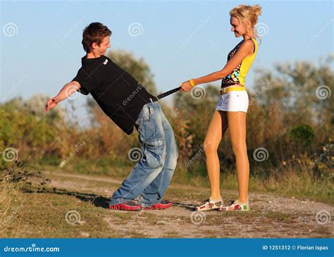 Young Crazy Couple Boy And Girl Stock Photography Image 1251312