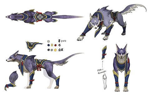 I think i like bishaten the most cos it reminds me of an aipom 🤣. Palamute Kamura Armor Concept Art - Monster Hunter Rise ...