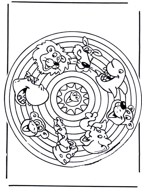 Meer dan 100 dieren mandala kleurplaten. Dieren Mandala 2 - Dierenmandala's