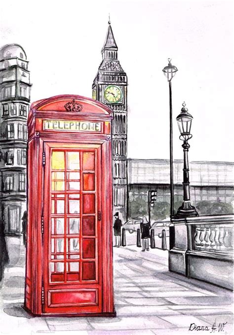 Pin By Gilly White On Atc Ideas London Painting London Art Architecture