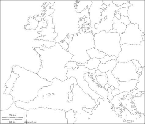 Europe Carte Vierge Enligne