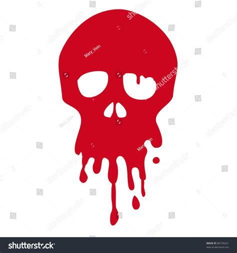 Bloody Skull Stock Vector Illustration 86730241 Shutterstock