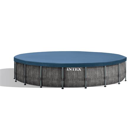 Intex 18ft X 48in Prism Steel Frame Pool Set With Cover Ladder Pump