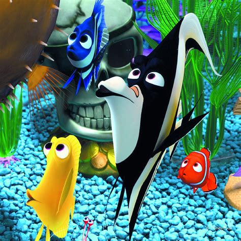 Bloat in finding nemo is a porcupine pufferfish recognizable by its yellow color and long spines which sticks out when it inflates. finding, Nemo, Animation, Underwater, Sea, Ocean, Tropical ...