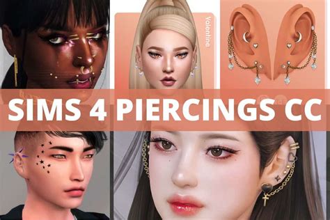 19 Edgy Sims 4 Piercings Cc 2023 We Want Mods