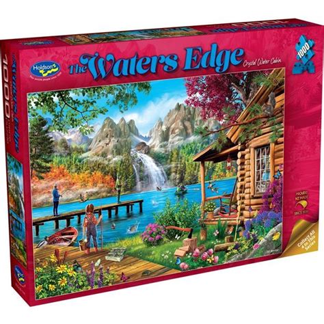 Holdson Puzzle The Waters Edge 1000pc Crystal Water Cabin