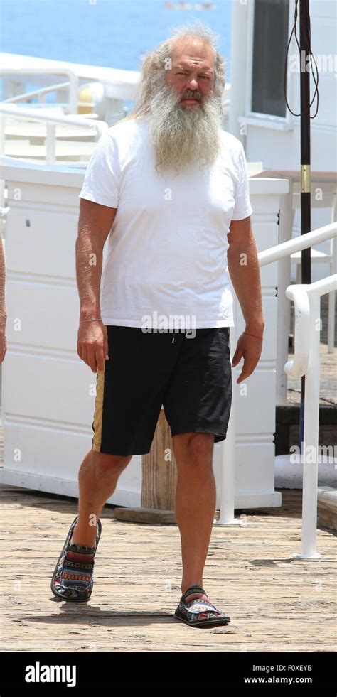 Record Producer Rick Rubin Out And About With Amanda Santos In Malibu