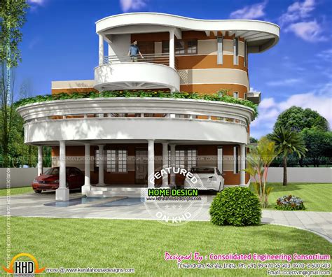 Beautiful Unique House Kerala Home Design And Floor Plans Reverasite