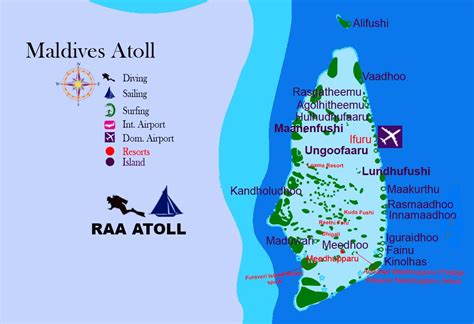 Мальдивы, каафу (северный мале) атолл. Maldives atoll Raa atoll map - Travel Destination and tips