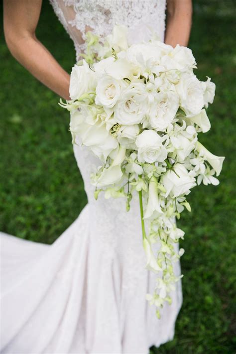 Cascading Bridal Bouquet Bridal Bouqet White Bridal Bouquet White